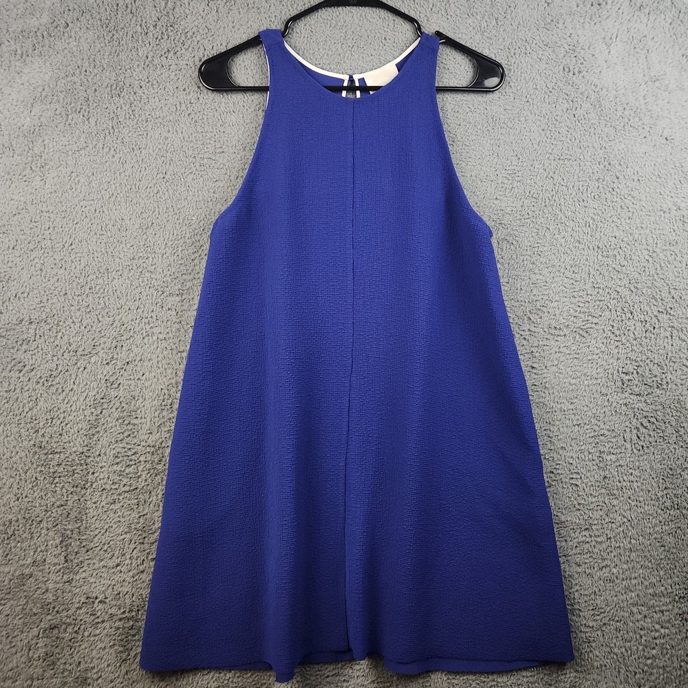 WILFRED Womens Small Purple Sleeveless A Line Silk Blend Shift Dress W/Pockets